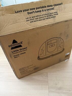 BISSELL Little Green Portable Deep Cleaner 1400B NEW Open Box Unused